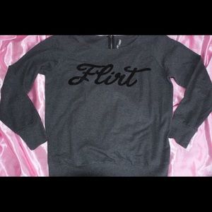 Gray ‘FLIRT’ Pullover Sweater